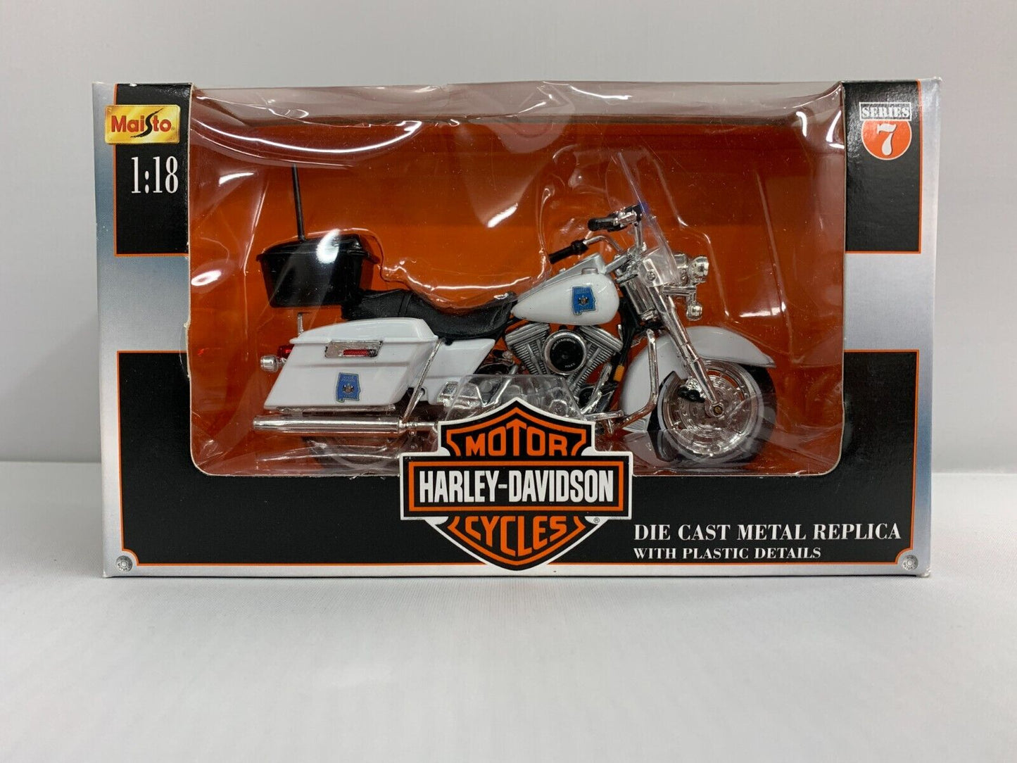 Maisto Series 7 Harley Davidson Motorcycle Alabama State Trooper 1:18 #31760