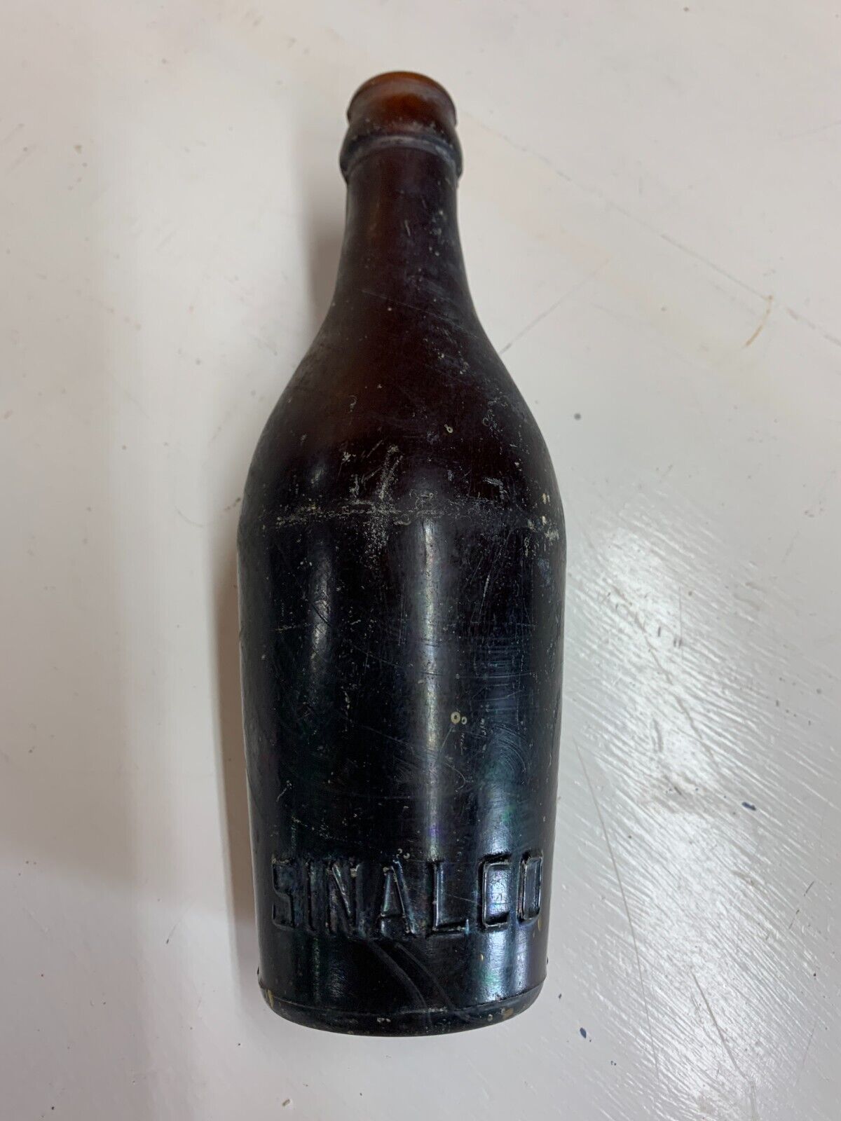 Antique SINALCO Soda Bottle -Lexington, Kentucky - Brown Variant - RARE