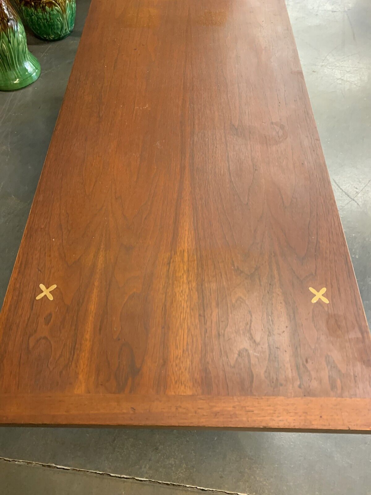Merton Gershun for American of Martinsville X Inlaid Mid Century Coffee Table